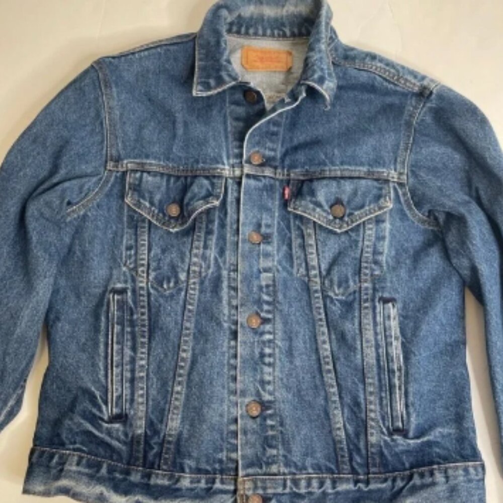 Vintage Levi's Type III Trucker Jean Jacket USA 1980s Size 42